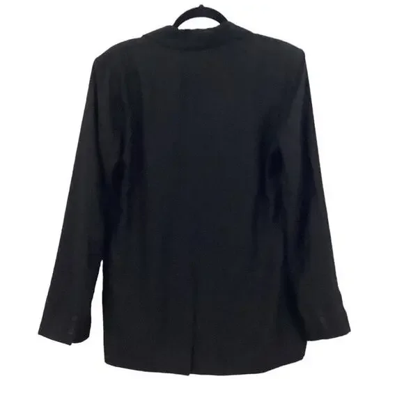 Jenni Kayne Jones Blazer In Black Size 4 Double Breasted Jacket - Picture 9 of 14